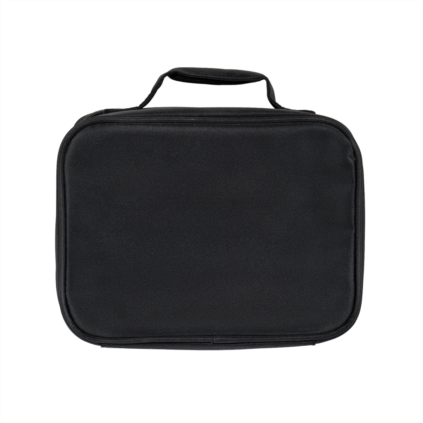 Black rectangular insulated lunch bag with top handle and zipper closure. - Ciao Cult - One size / Black