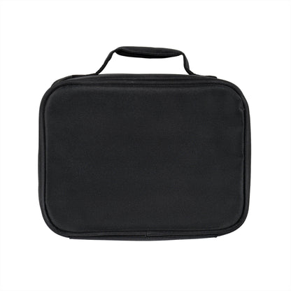 Black rectangular insulated lunch bag with top handle and zipper closure. - Ciao Cult - One size / Black